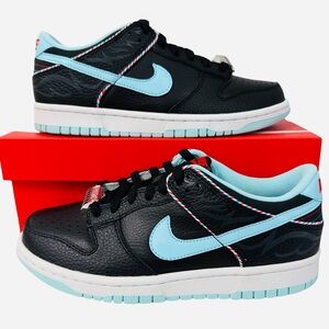 Nike Dunk Low SE (GS) Shoes Barbershop Black Sneakers DN3351-001 Youth Size 6.5Y